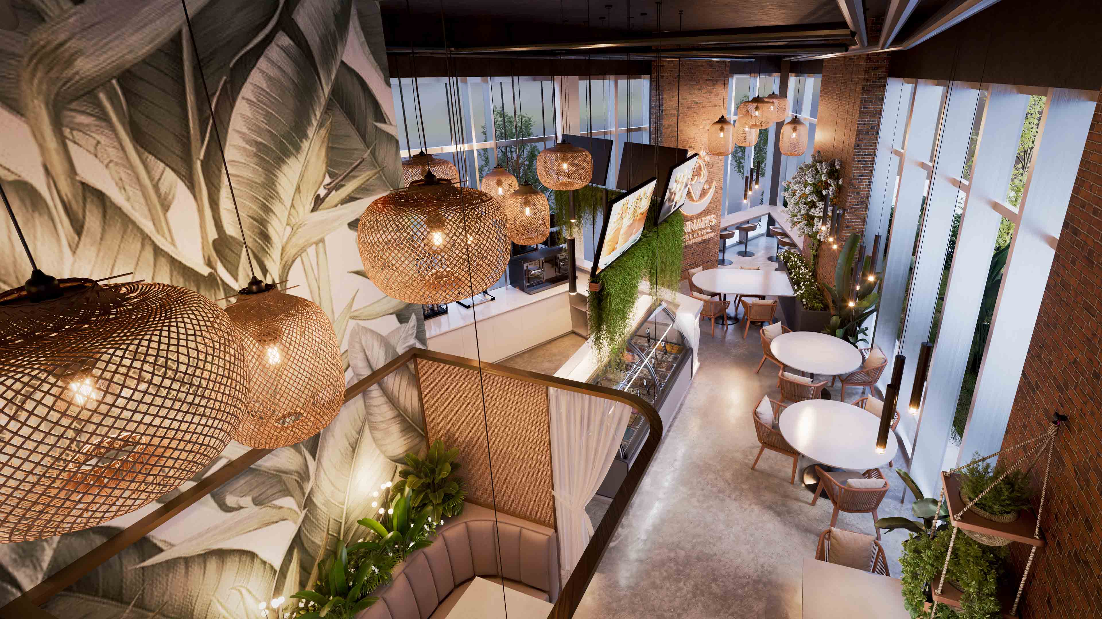 Gelato coffee shop interior design 03