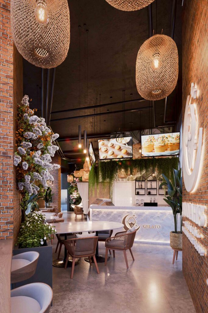 Gelato coffee shop interior design 07