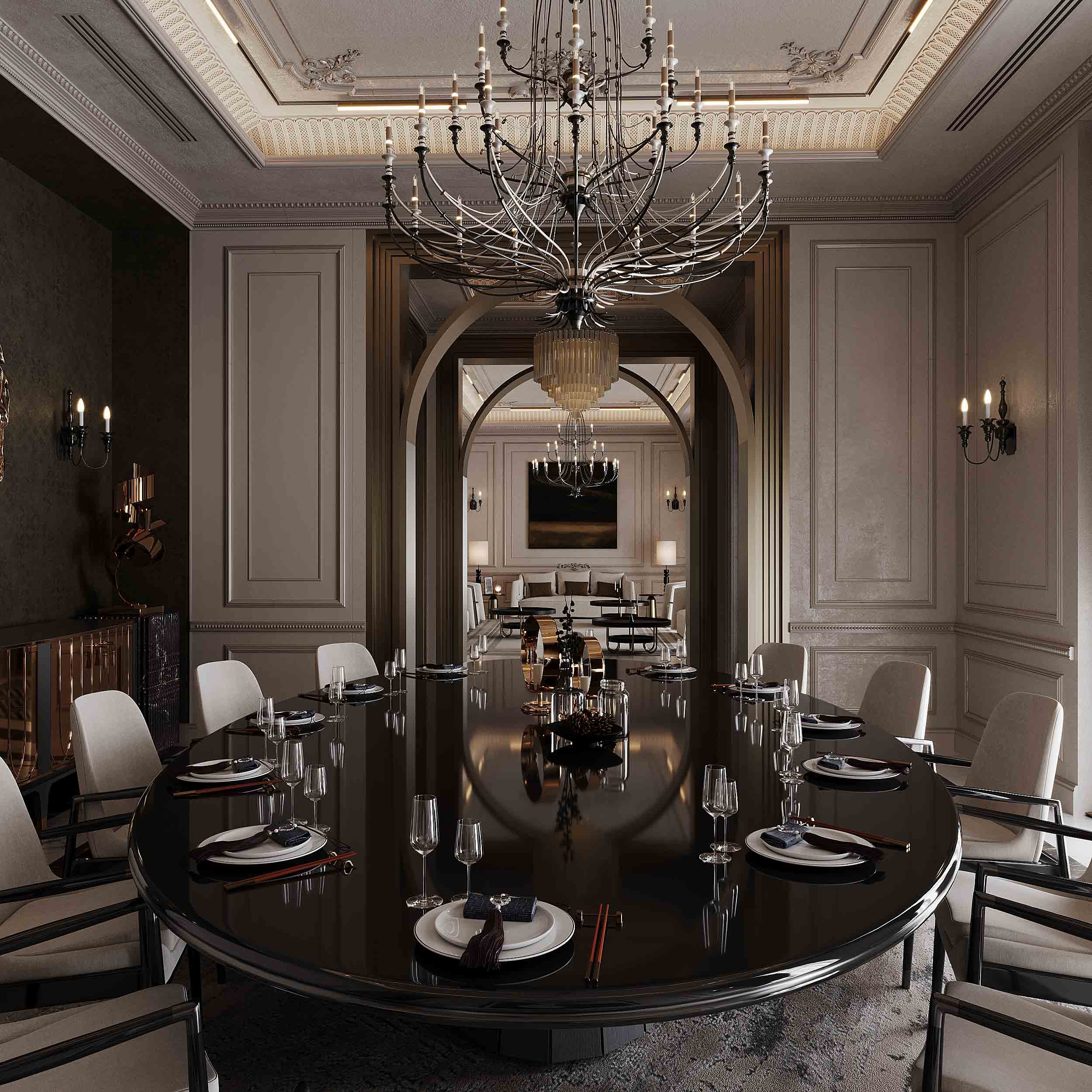 Private Villa Dining Room AbuDhabi 01