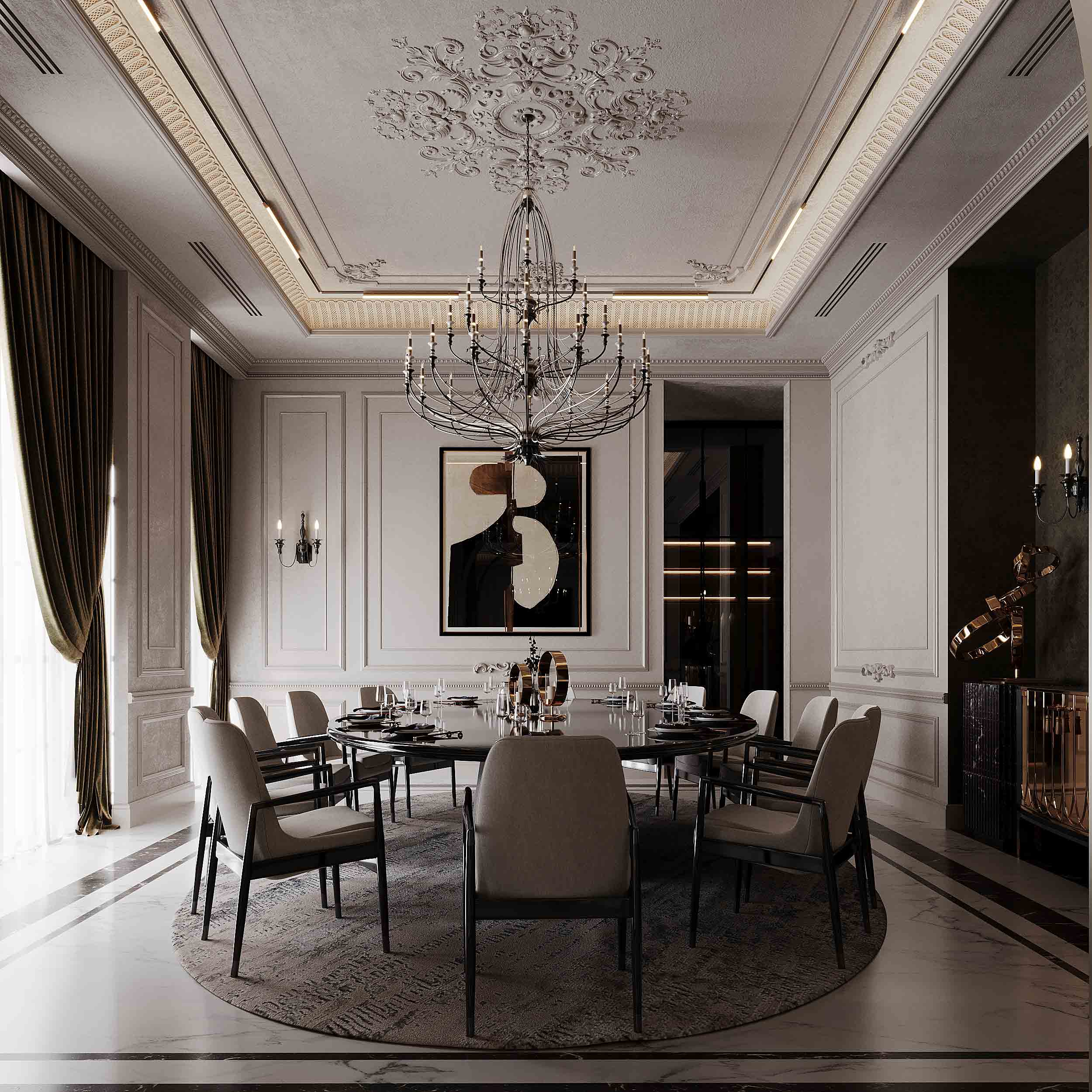 Private Villa Dining Room AbuDhabi 03