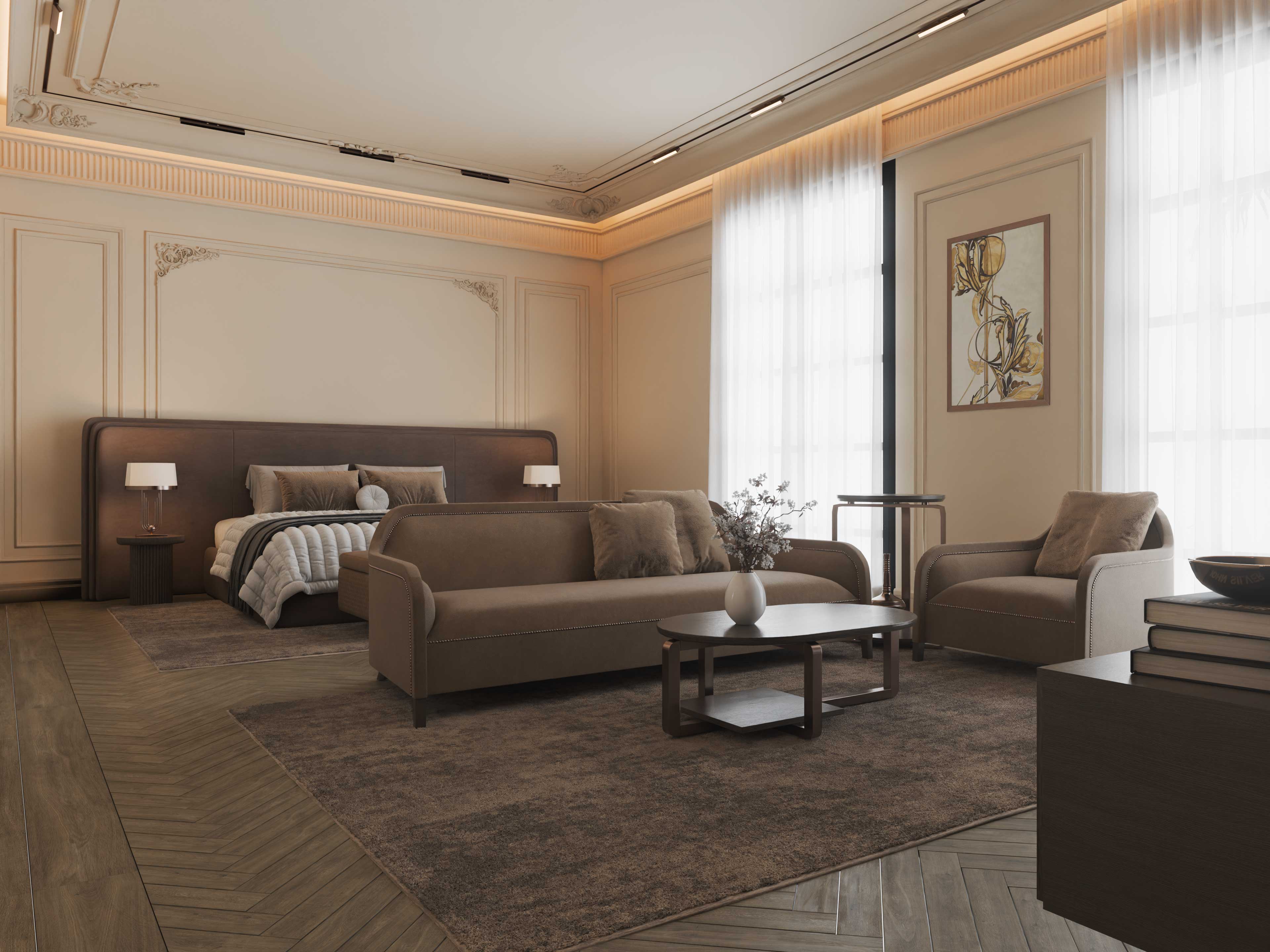 Private Villa Master Bedroom AbuDhabi 03